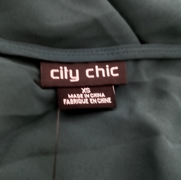 New Elegant Teal Wrap Dress / Size 14 - Picture 5 of 10